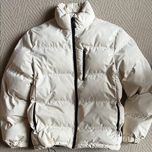 H&M Men's Off-White Puffer Jacket